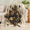 1pc Cool Dice Game Flannel Blanket | Soft, Warm, Smooth, Ideal for Couch, Beach, Camping, Office, Machine Washable, Tear-Resistant, All-Season Comfort