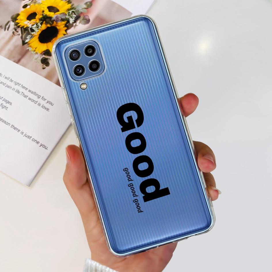 For Samsung M32 Case Galaxy M32 SM-M325F Cover Cute Fashion Flower Cartoon Soft Cases For Samsung M22 F22 M52 5G SM-M526B Bumper