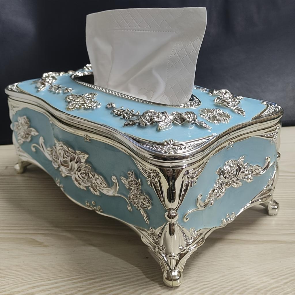 European Style Paper Towel Box for Kitchen, Living Room, Coffee Table, Desktop Paper Storage Box, High-end Restaurant