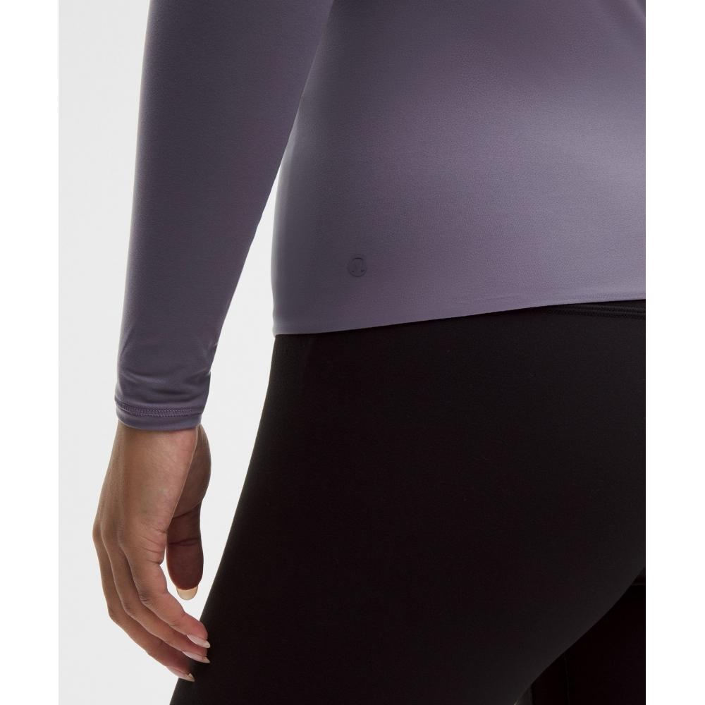 Lululemon Wundermost Ultra Soft Nulu Crewneck Long Sleeve Shirt Grape Mist