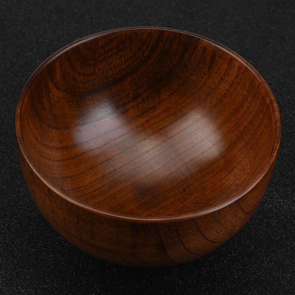 Child Kid Natural Wooden Handmade Bowl Food Container Heat resistant Tableware (11cm)