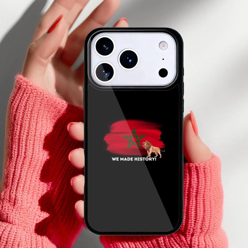 Morocco Flag Coat Of Arms Symbol Phone Case for iPhone 17 Air 16e 15 14 13 Pro Max Back Cover for 12 11 Pro Coque