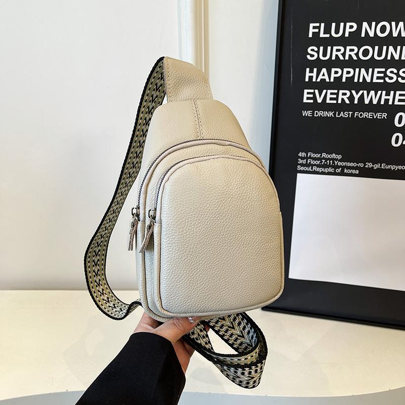 100% Cow Leather Female Crossbody Bag High Quality Genuine Leather Women Chest Bag Fashion Back Pack Multifunctional Backpack