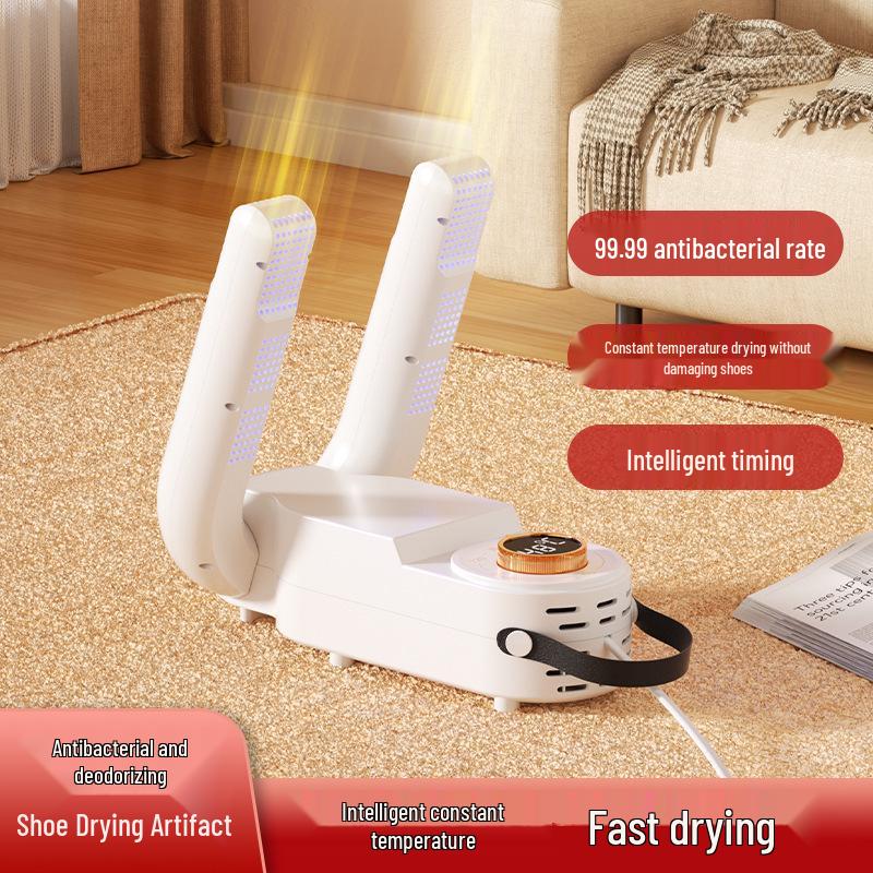 Portable Multifunctional Shoe Dryer: Quick-Drying, Warm Air, Sterilizing & Deodorizing.