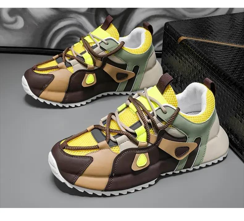 Modische klobige Turnschuhe für Herren, Winter, Plüsch, warme Schneeschuhe, modisch, lässig, Obermaterial aus Mikrofaserleder, erhöhte interne Plattform, Sportschuhe