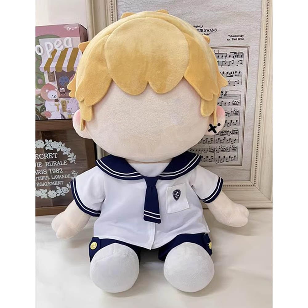 niannyyhouse 40cm Plush Doll Clothes - Sailor Suit, Shirt, Pants, Navy Suit, Sitting Doll, Dress-up Accessories (Navy Blue)