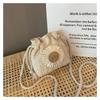 Women's Bag New Style In The Summer Straw Weaving Cute Ins Bucket Bag Persality Girl Single-shoulder Crossbody Bag