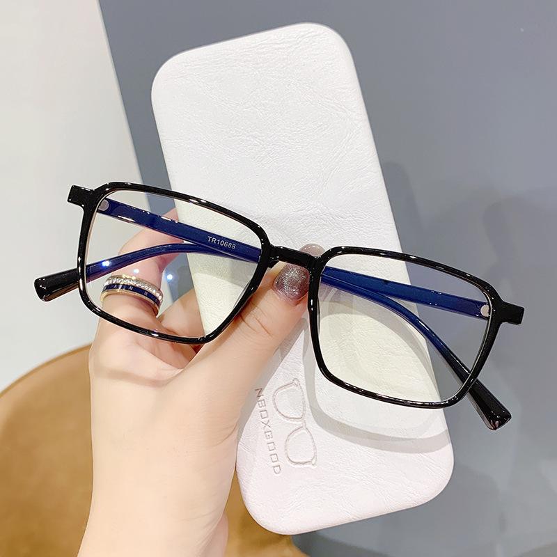 Women Myopia Glasses Blue Light Blocking Glasse Men Classic Square Frame Clear Eyeglasses 0 To -4.0 Computer Glasses Eye Glasses