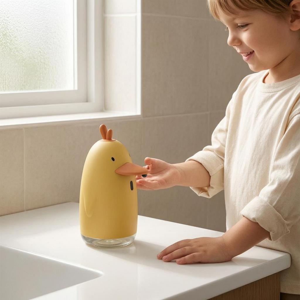 Automatic Duck Soap Dispenser USB Rechargeable Kids Friendly