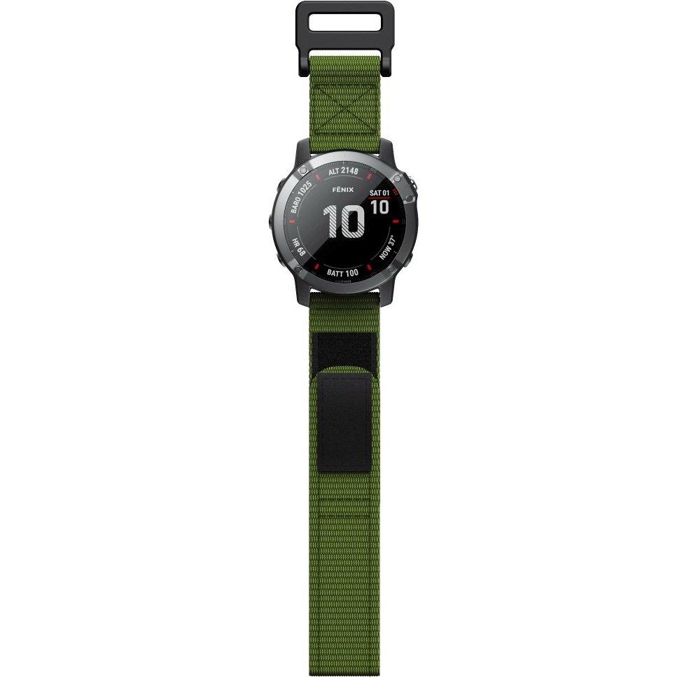 Bracelet en Nylon pour Garmin 26mm, Vert