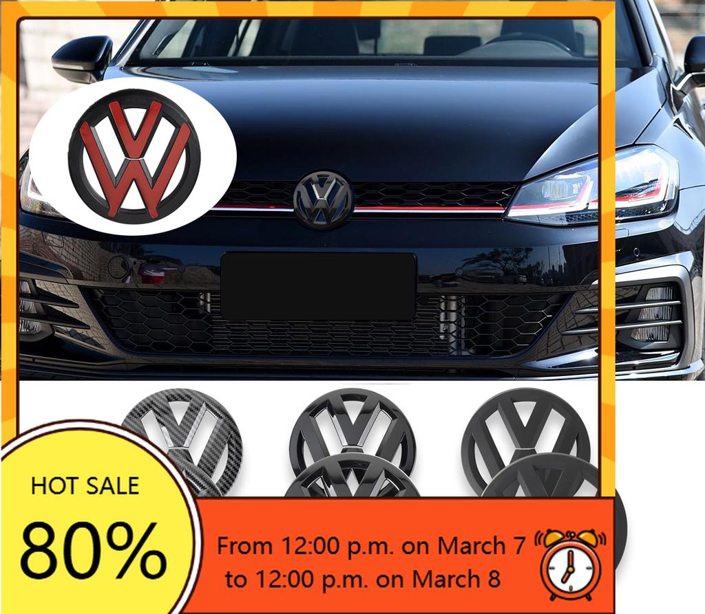 JQTYB1 For VW Volkswagen Jetta MK5 Golf Non-destructive Front Hood Radiateor Badge Rear Trunk Lid Cover Emblem Sticke For VW Volkswagen
