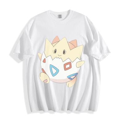 Togepi Laimės Marškinėliai - Mielas Pokémon Kiaušinis Unisex Marškinėliai