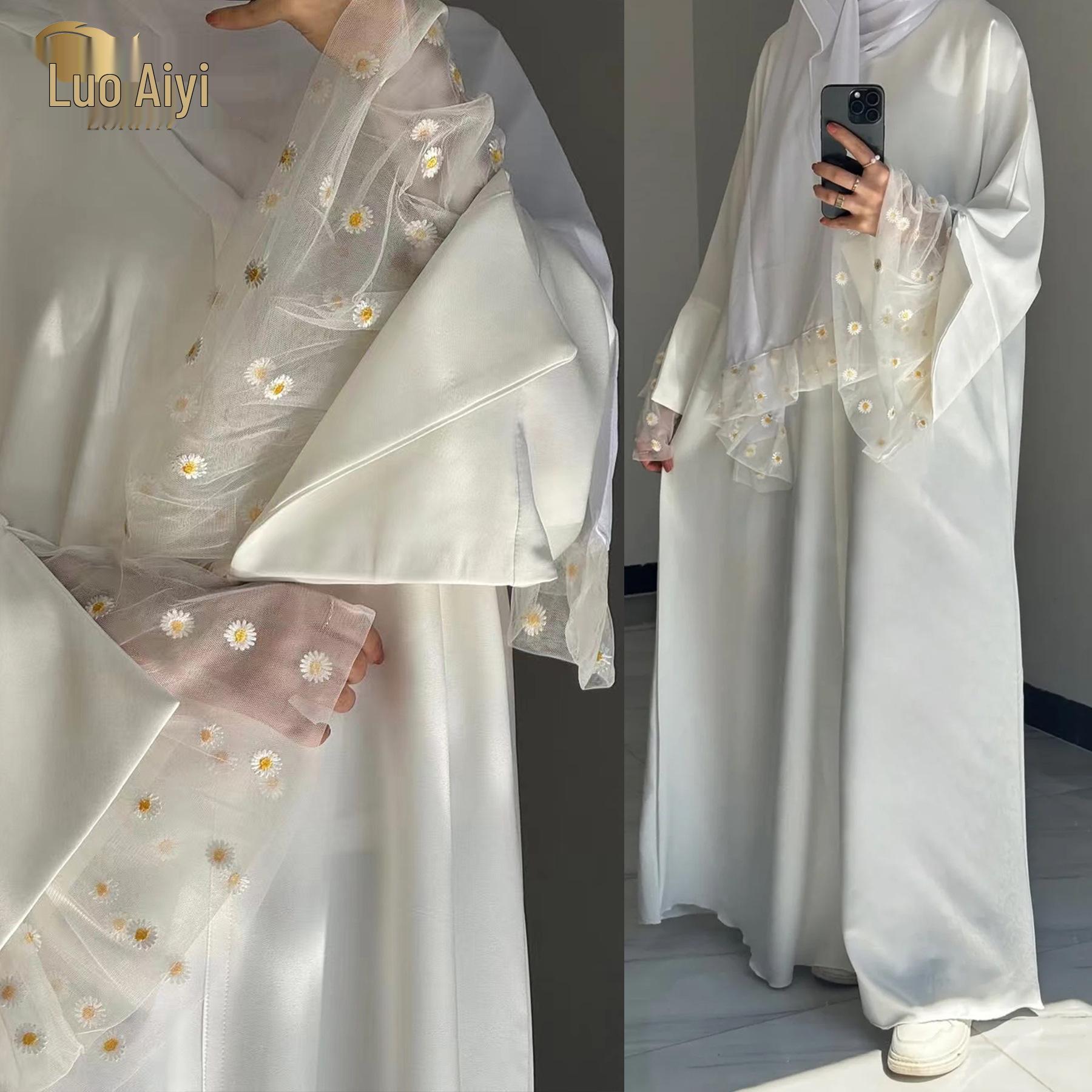 

Loriya2025 Patchwork Lace Abaya Dress LR1017 S