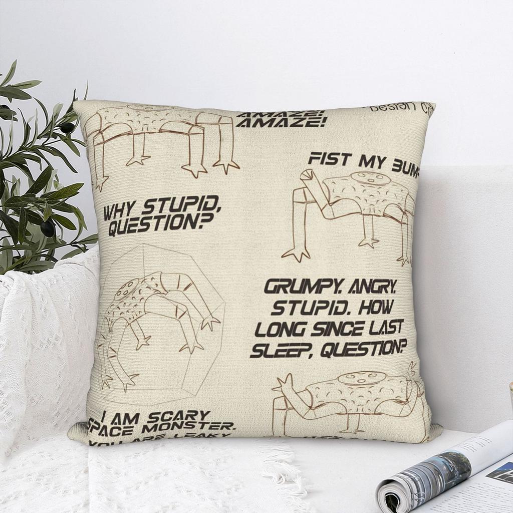 Project Hail Mary Square Pillow Covers Polyester Home Ryland Grace Rockys Cushion Case Home Decoration Throw Pillow Case