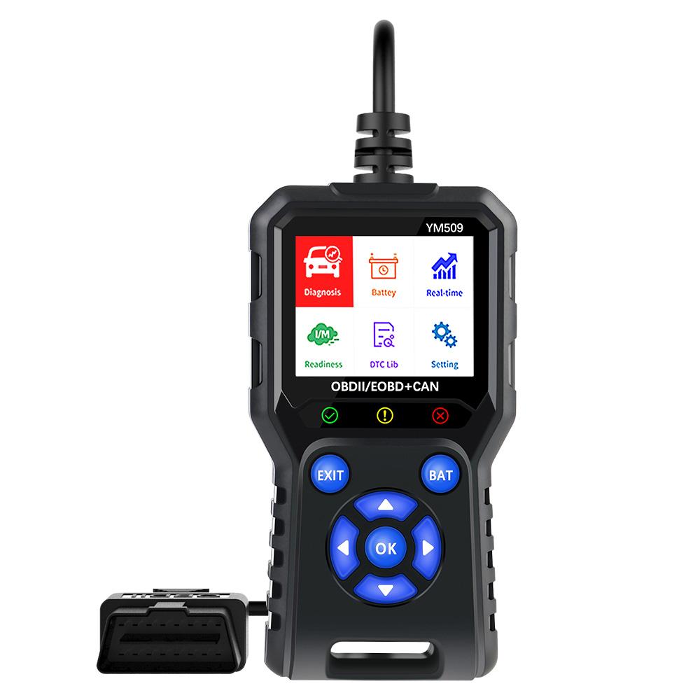 Check Engine System Fault Code Scanner Battery Tester Multi-language YM519 Code Reader OBD2 Code Reader Car Diagnostic Tool