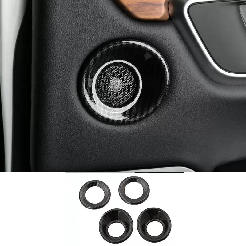 For Honda CRV CR-V C-RV 2017- ABS Carbonfiber Armrest  Window Swtich Cover Gear Shift Panle Air Outlet Steering Wheel Cover