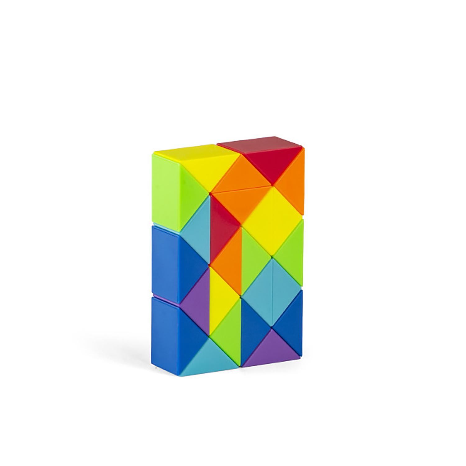 

Versatile Magic Ruler Rainbow Color Children S Game 3D Folding Plaything Relaxation Interaction 24/48 Segments