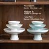 Nordic Ceramic High-Foot Dessert Plate