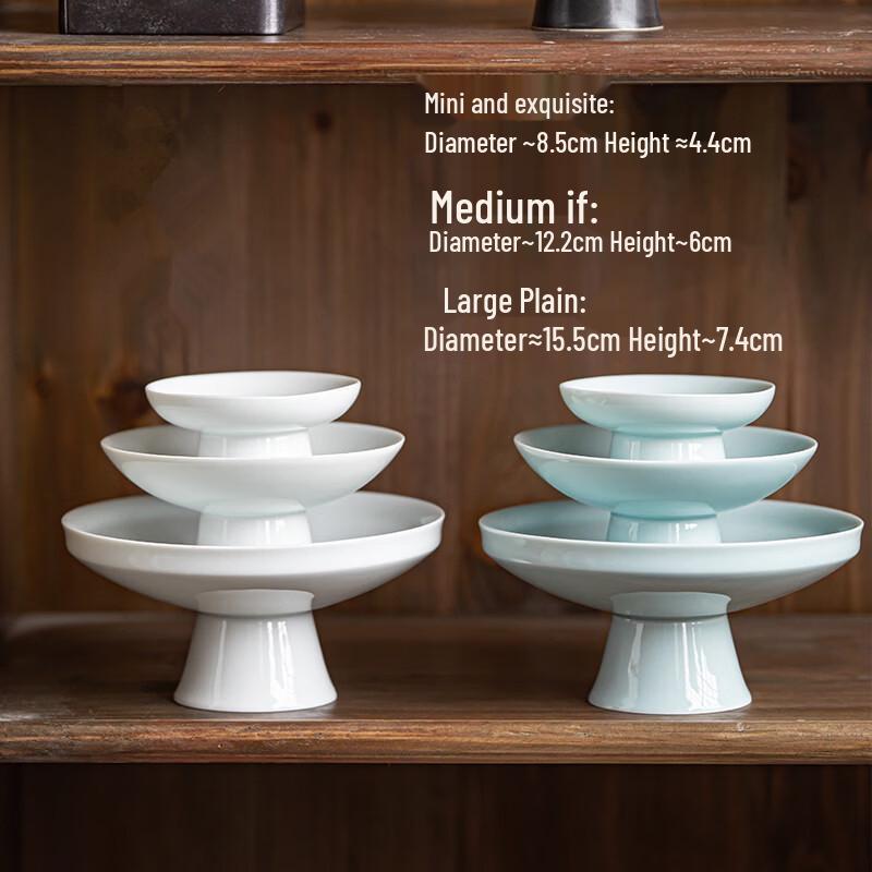 Nordic Ceramic High-Foot Dessert Plate