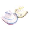 Popular European and American Fashion Hollow Woven Hat Straw Hat Men's and Women's Classic Outdoor Western Denim Straw Hat