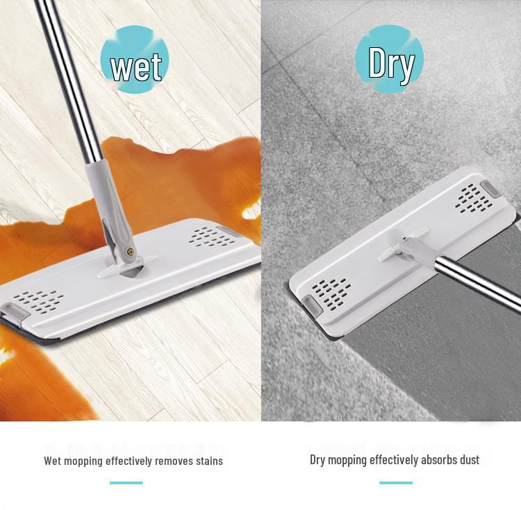 Lazy Clean Mop: Mop rotativ cu mâini libere cu găleată și separare umed/uscat