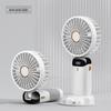 Custom Mini Handheld Fan: Portable, Foldable, USB Rechargeable with Digital Display