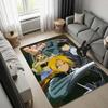 Fullmetal Alchemist Brotherhood Rug, Edward Alphonse Lightning Thunder Anime Print Carpet, Storm Background Floor Mat