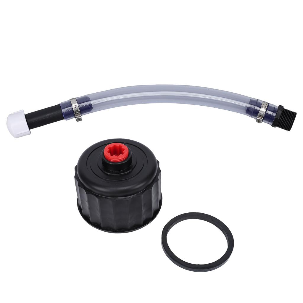 Racing Fuel Filler Hose Kit Replacement for Jegs 3 5 5.5 Gallon Jugs Fuel Jug Hose with Cap Black