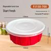 Fang Jia Jie 700ml Disposable Round Takeaway Container Set
