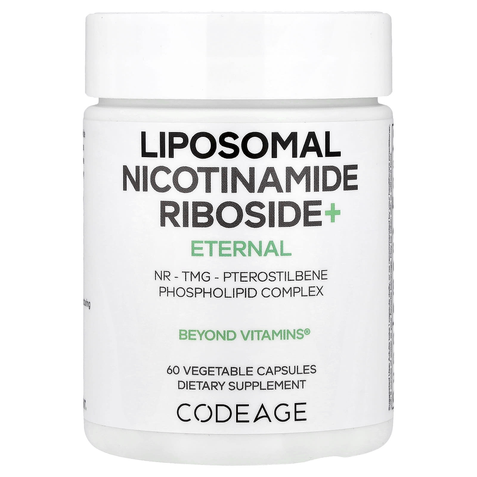 

Liposomal Nicotinamide Riboside+, 60 Veggie Capsules