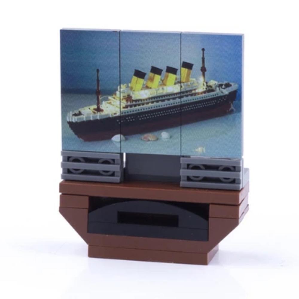 MOC City Scene Building Block Furniture TV Refrigerator Washing Machine Game Console Bed Sofa Vacuum Cleaner Mini Toy Brick K028