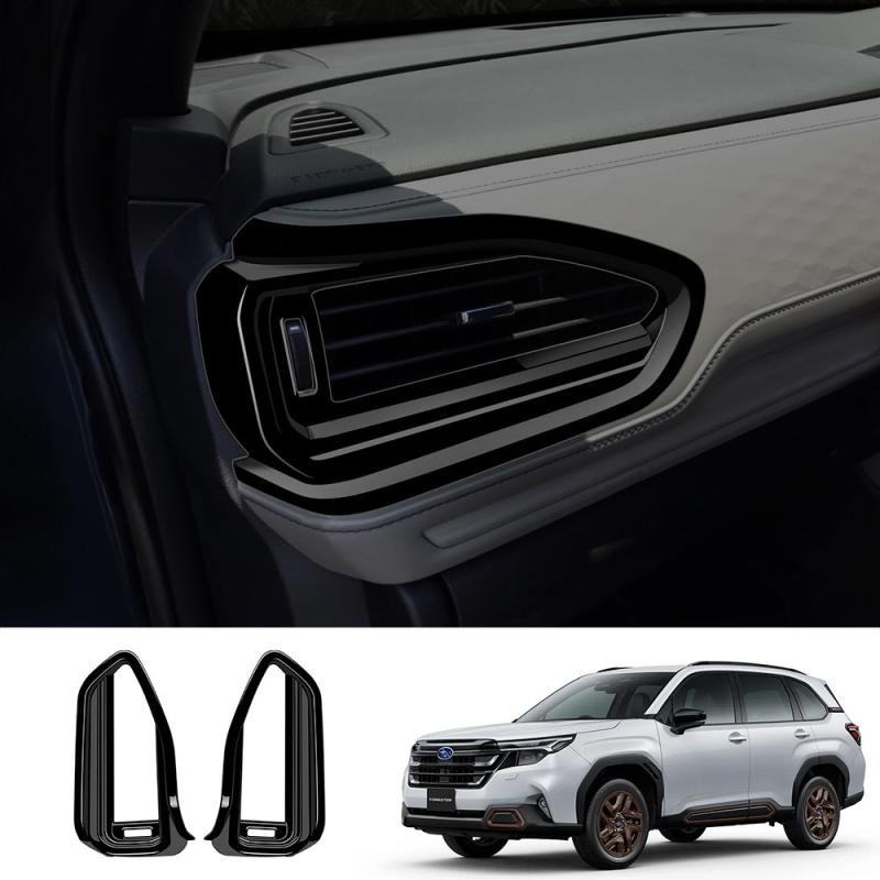 LHD RHD For Subaru Forester 2025 2026 ABS front dashboard Lower left right air conditions outlet side AC vent cover trim sticker