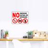Prohibition Signs for Smoking Eating and Drinking Wall Stickers Door Bedroom Living Room Creative Waterproof Decoration Decals Sticker M231