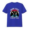 Abschlussjahrgang 2025 Retro Gaming Abschluss T-Shirt Game Over Geekiger Absolvent Vintage Gamer Lustig Vintage Gewaschen Vielseitig Atmungsaktiv