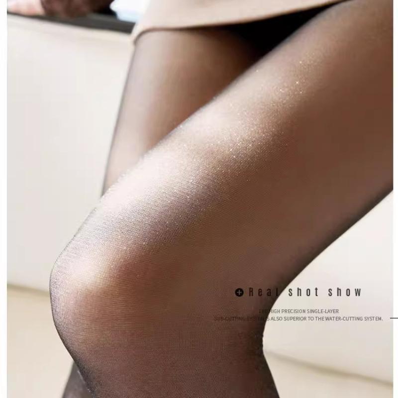 3 Pairs Women's Pure Desire Sexy Glitter Socks Ultra-thin Oil Shiny Full Moon Anti-hook Long Tube Hosiery In-season Fashion