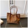 Autumn and winter new suede commuter large-capacity tote bag women's casual simple versatile shoulder bag