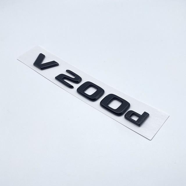 3D-Buchstaben V250d V300d NIGHT EDITION ABS-Emblem für Mercedes Benz V-Klasse W447 Autokotflügelabzeichen Kofferraum Typenschild Logo-Aufkleber