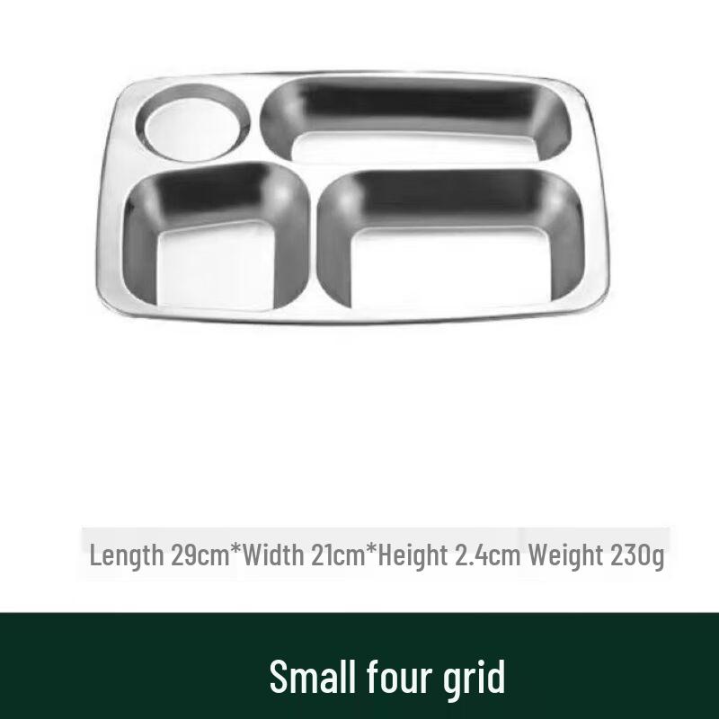 Anmu 304 Stainless Steel 5-Compartment Meal Tray