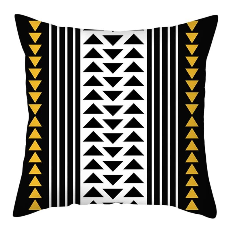 Geometric Style Printed Pillowcases Living Room Office Home Pillowcases Car Ornaments
