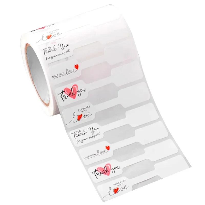 500PCS Self-Adhesive Jewelry Price Labels Display Tool Necklace Ring Price Tags Multicolor Kraft Paper Blank Bracelet Hangtags