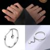 Open Rings Tassel Chain Promise Ring Finger Band Fashion Jewelry for Women Girls