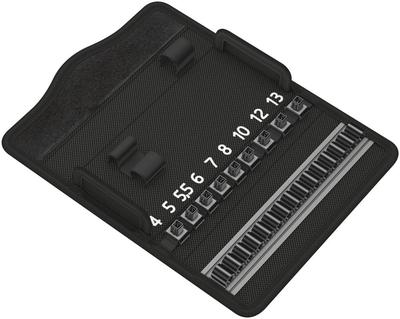 WERA Tool Storage Case for Zyklop Mini 2 and DR Ratchet 180 X 88 X 136466 1/4" Wrenches, 46mm,