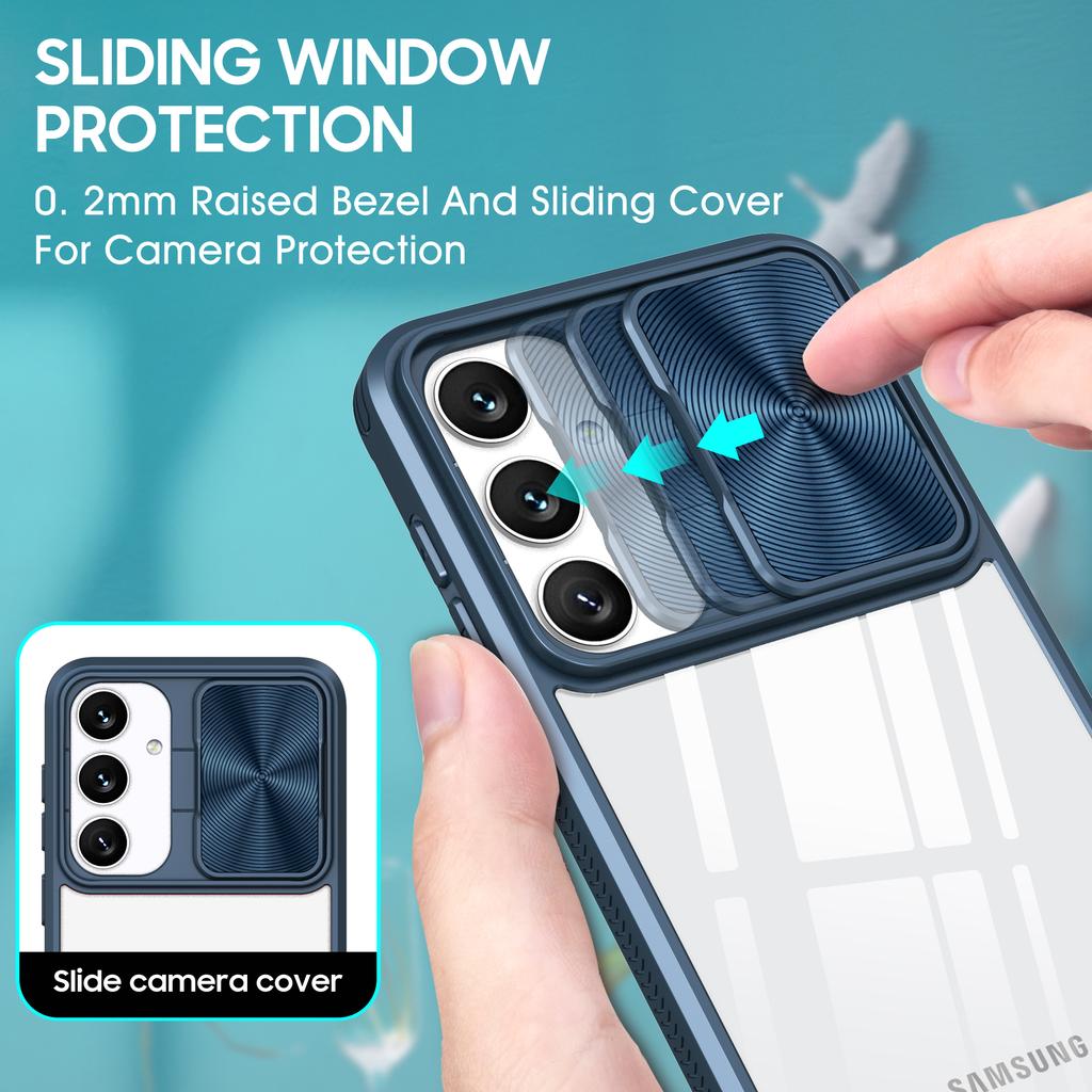 For Samsung Galaxy S25 Case TPU + PC Clear Phone Cover