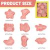 8 Pcs/Set Diy Cookie Molds Cartoon Cookies 3D Stereo Cookie Press Baking Tools Marine Animal Patterns Christmas Patterns Mold
