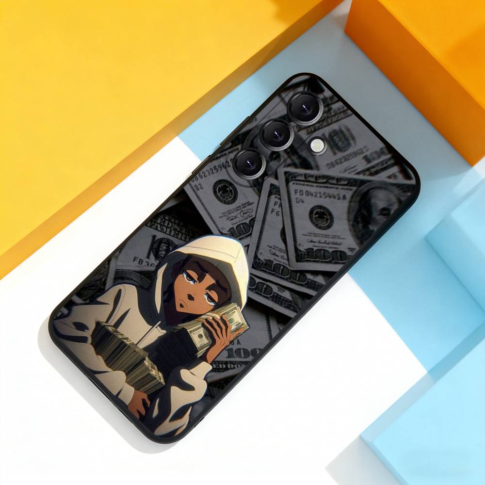 The B-Boondocks Cool For Samsung Galaxy A 22,71,53,52,51,72,73,5G,Note,J7,8,9 Phone Case Soft Black Cover