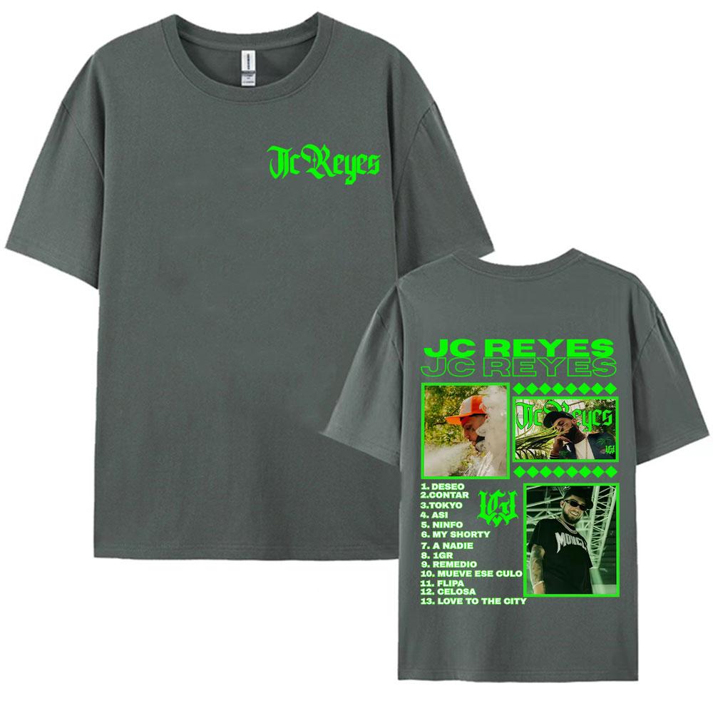 Rapper Jc Reyes Album Tour 2025 Merch Tee Shirt Mens Clothing Summer Fashion Vintage Hip Hop T Shirt Short Sleeve Loose Tshirt