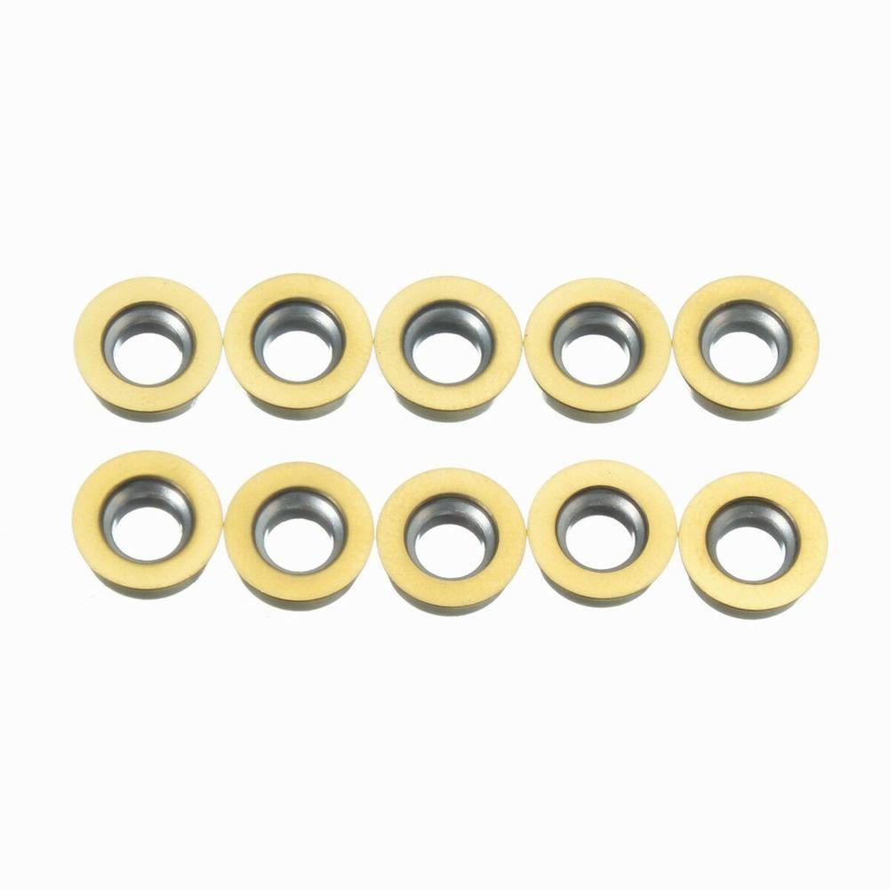 10pcs RPMT10T3MO Carbide Inserts Cutters For CNC Lathe Steel Milling Tool