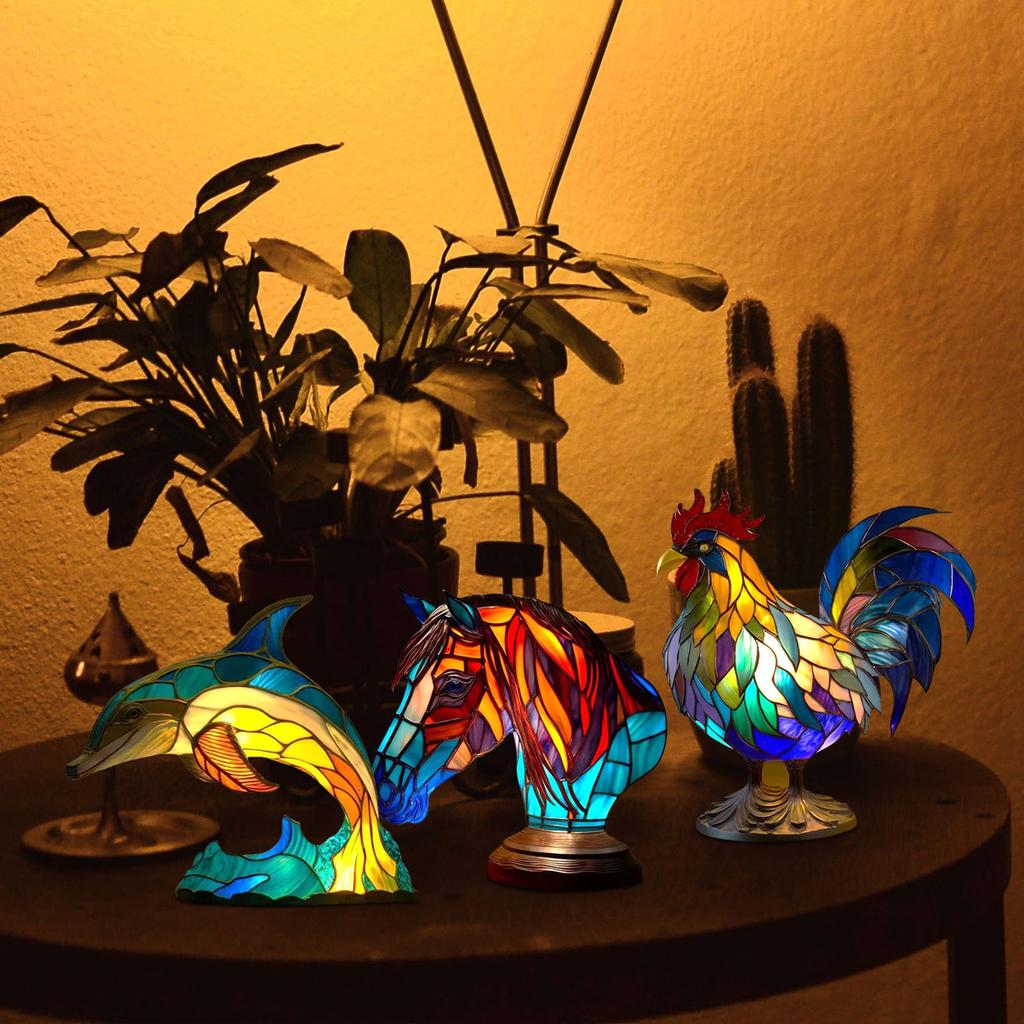 Animal Desk Lamp Cartoon Animal Bedside Lamp Home Decor Table Light for Living Room Bedroom