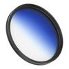 JuneStar 67mm SLR Lens Gradient Filter for Canon Nikon Sony Olympus Fuji Camera LensesGradient Blue