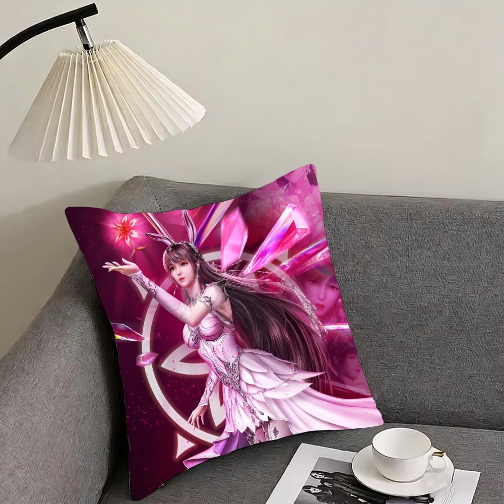 Soul Land Cushion Cover Reversible Plush Pillow Cover – For car, sofa, bedroom, perfect as a gift.